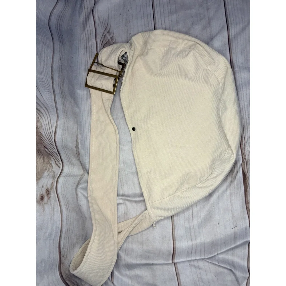 Moxxie‎ Pet Sling Carrier Cream Corduroy Small Dog Cat Carrier Adjustable Strap